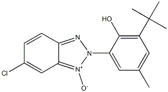 2-(3-tert-Butyl-2-hydroxy-5-methylphenyl)-6-chloro-2H-benzotriazole 1-oxide Structure