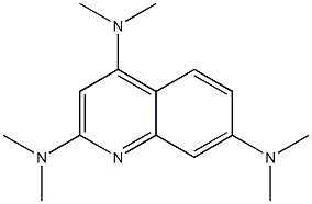 2,4,7-Tris(dimethylamino)quinoline Structure