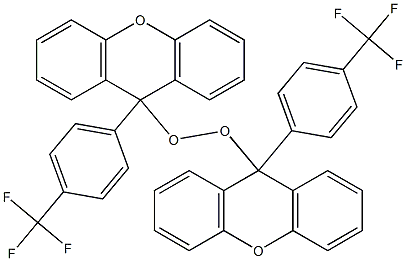 Bis[9-(4-(trifluoromethyl)phenyl)-9H-xanthen-9-yl] peroxide Structure