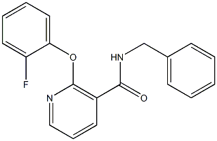 N-Benzyl-2-(2-fluorophenoxy)nicotinamide Structure