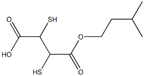 2,3-Dimercaptosuccinic acid 1-isoamyl ester Structure