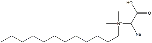 N-(Sodiocarboxymethyl)-N,N-dimethyl-1-dodecanaminium Structure