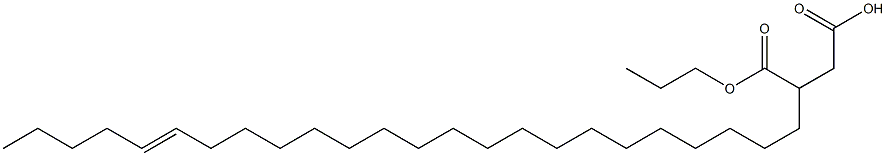 3-(19-Tetracosenyl)succinic acid 1-hydrogen 4-propyl ester Structure