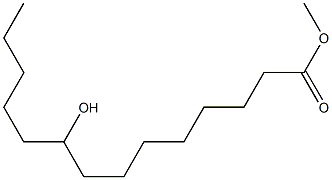 9-Hydroxytetradecanoic acid methyl ester Structure