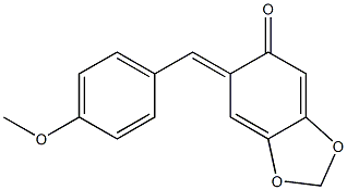 6-(4-Methoxybenzylidene)-1,3-benzodioxole-5(6H)-one Structure