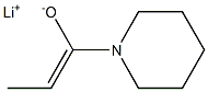Lithium(Z)-1-(1-piperidinyl)-1-propene-1-olate Structure
