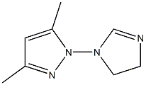 3,5-Dimethyl-1-[(4,5-dihydro-1H-imidazol)-1-yl]-1H-pyrazole Structure