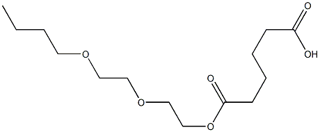 Adipic acid hydrogen 1-[2-(2-butoxyethoxy)ethyl] ester 구조식 이미지