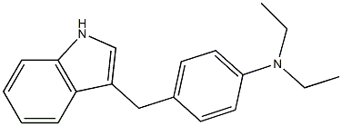 N,N-Diethyl-4-[(1H-indol-3-yl)methyl]aniline 구조식 이미지