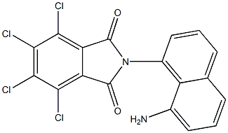 N-(8-Amino-1-naphtyl)-3,4,5,6-tetrachlorophthalimide 구조식 이미지