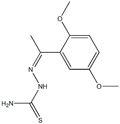 1-[1-(2,5-Dimethoxyphenyl)ethylidene]thiosemicarbazide 구조식 이미지