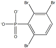 2,3,6-Tribromophenylphosphonate 구조식 이미지