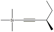 [R,(-)]-1-(Trimethylsilyl)-3-methyl-1-pentyne Structure