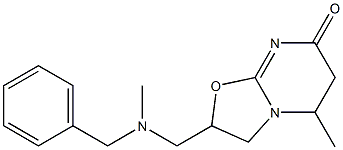 2,3,5,6-Tetrahydro-2-[[benzyl(methyl)amino]methyl]-5-methyl-7H-oxazolo[3,2-a]pyrimidin-7-one Structure