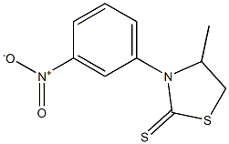 4-Methyl-3-(3-nitrophenyl)thiazolidine-2-thione Structure