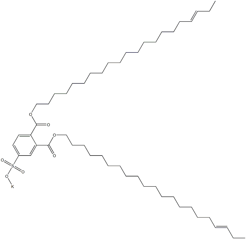 4-(Potassiosulfo)phthalic acid di(18-henicosenyl) ester Structure