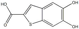 5,6-Dihydroxybenzo[b]thiophene-2-carboxylic acid Structure
