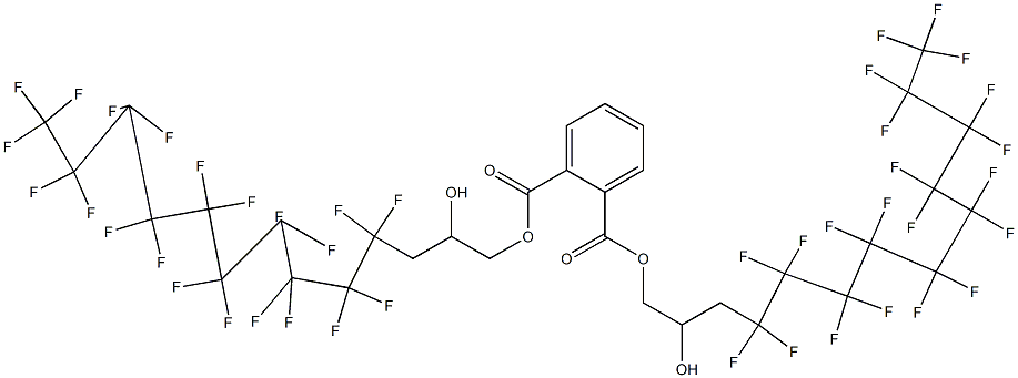 Phthalic acid di[3-(henicosafluorodecyl)-2-hydroxypropyl] ester 구조식 이미지