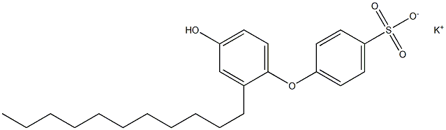 4'-Hydroxy-2'-undecyl[oxybisbenzene]-4-sulfonic acid potassium salt Structure