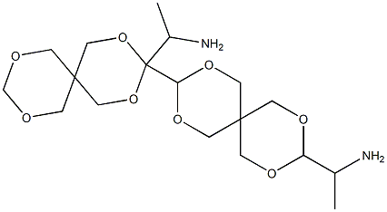 3,3'-Bis(1-aminoethyl)-3,9'-bi[2,4,8,10-tetraoxaspiro[5.5]undecane] 구조식 이미지