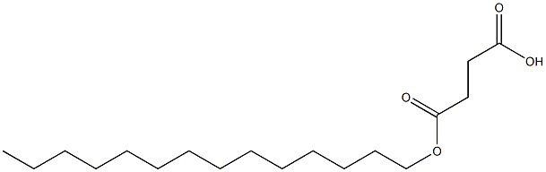 Succinic acid hydrogen tetradecyl ester Structure