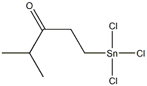 1-(Trichlorostannyl)-4-methylpentan-3-one 구조식 이미지