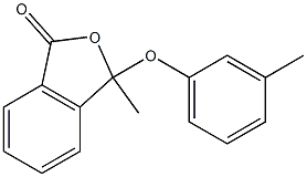 3-Methyl-3-(3-methylphenoxy)isobenzofuran-1(3H)-one 구조식 이미지