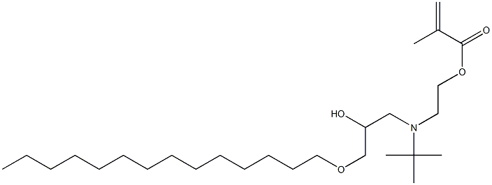 2-Methylpropenoic acid 2-[(1,1-dimethylethyl)[2-hydroxy-3-(tetradecyloxy)propyl]amino]ethyl ester Structure