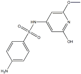 N-(6-Methoxy-2-hydroxy-4-pyridyl)-4-aminobenzenesulfonamide Structure