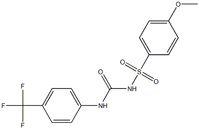 1-(4-Trifluoromethylphenyl)-3-(4-methoxyphenylsulfonyl)urea Structure