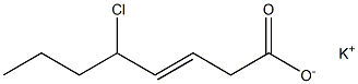 5-Chloro-3-octenoic acid potassium salt Structure