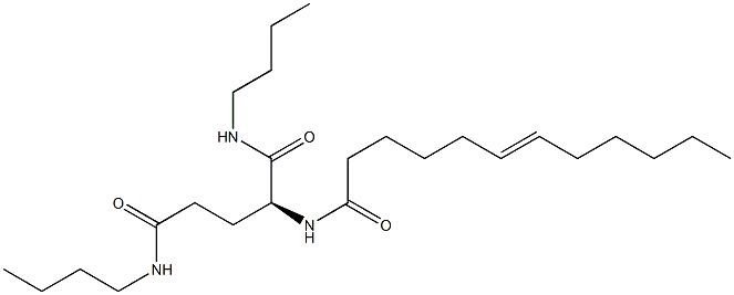 N2-(6-Dodecenoyl)-N1,N5-dibutylglutaminamide 구조식 이미지