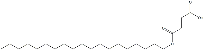 Succinic acid hydrogen 1-nonadecyl ester Structure