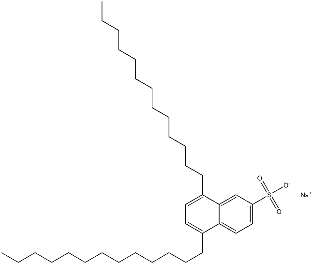 5,8-Ditridecyl-2-naphthalenesulfonic acid sodium salt 구조식 이미지