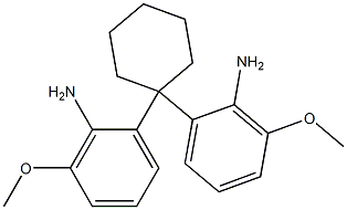 1,1-Bis(2-amino-3-methoxyphenyl)cyclohexane Structure