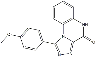 1-(4-Methoxyphenyl)[1,2,4]triazolo[4,3-a]quinoxalin-4(5H)-one 구조식 이미지