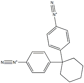 4,4'-Cyclohexylidenebis(benzenediazonium) Structure