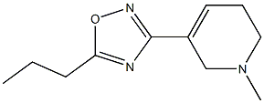 5-Propyl-3-[(1,2,5,6-tetrahydro-1-methylpyridin)-3-yl]-1,2,4-oxadiazole Structure