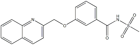 3-(2-Quinolinylmethoxy)-N-(methylsulfonyl)benzamide 구조식 이미지