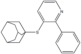 3-[(Adamantan-1-yl)thio]-2-phenylpyridine 구조식 이미지