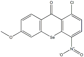 6-Methoxy-1-chloro-4-nitro-9H-selenoxanthene-9-one 구조식 이미지