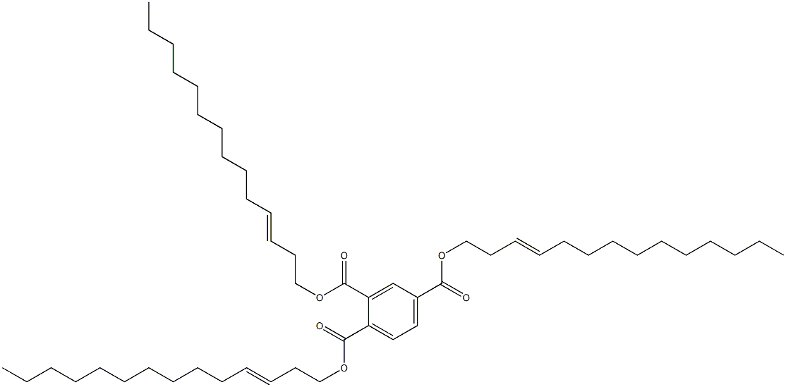 1,2,4-Benzenetricarboxylic acid tri(3-tetradecenyl) ester 구조식 이미지