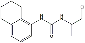 1-(2-Chloro-1-methylethyl)-3-(5,6,7,8-tetrahydronaphthalen-1-yl)urea Structure