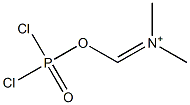 N-Methyl-N-[(dichlorophosphinyloxy)methylene]methanaminium 구조식 이미지