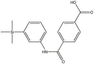 4-(3-Trimethylsilylphenylaminocarbonyl)benzoic acid Structure