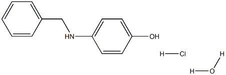 p-Benzylaminophenol hydrochloride hydrate 구조식 이미지