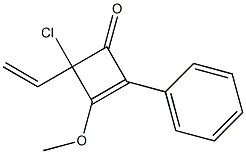2-Phenyl-4-vinyl-4-chloro-3-methoxycyclobuta-2-en-1-one Structure