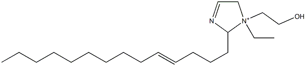 1-Ethyl-1-(2-hydroxyethyl)-2-(4-tetradecenyl)-3-imidazoline-1-ium 구조식 이미지