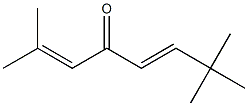 (E)-2,7,7-Trimethyl-2,5-octadien-4-one 구조식 이미지