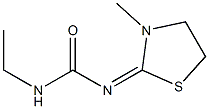 1-Ethyl-3-(3-methylthiazolidin-2-ylidene)urea 구조식 이미지